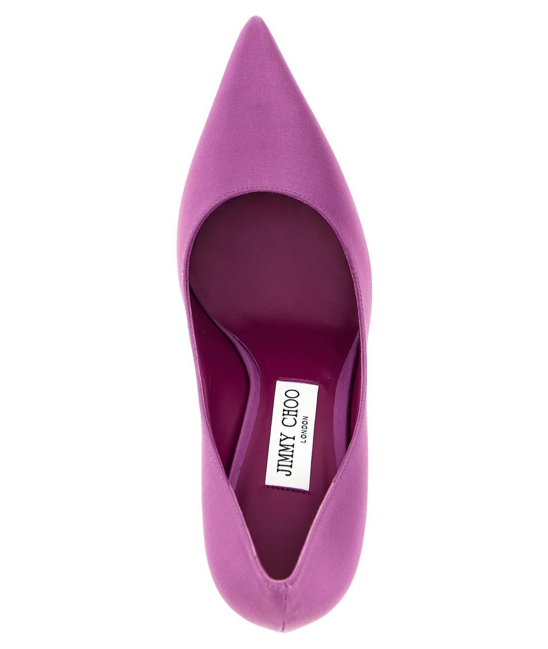 JIMMY CHOO Фиолетовые текстильные туфли, фото 4