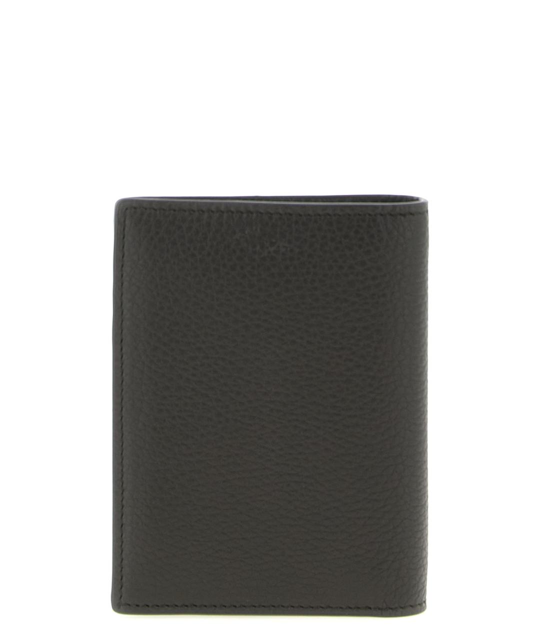 SAINT LAURENT Коричневый кожаный кардхолдер, фото 2