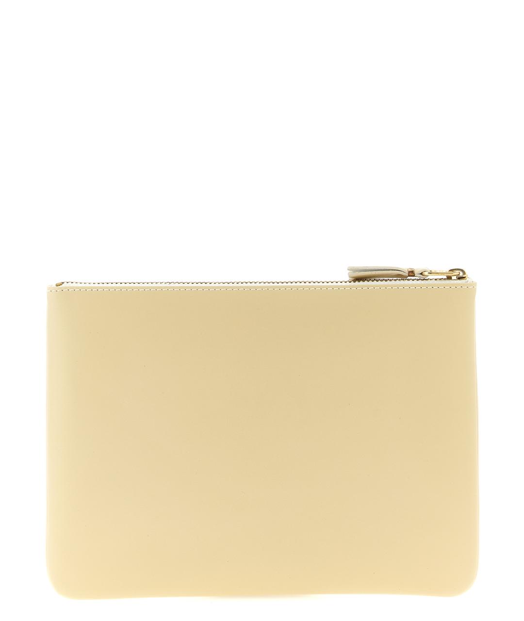 COMME DES GARÇONS WALLET Бежевый кожаный кошелек, фото 2