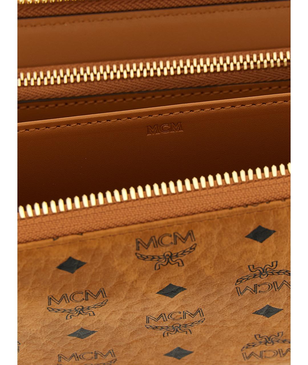 MCM Коричневый кожаный кошелек, фото 3