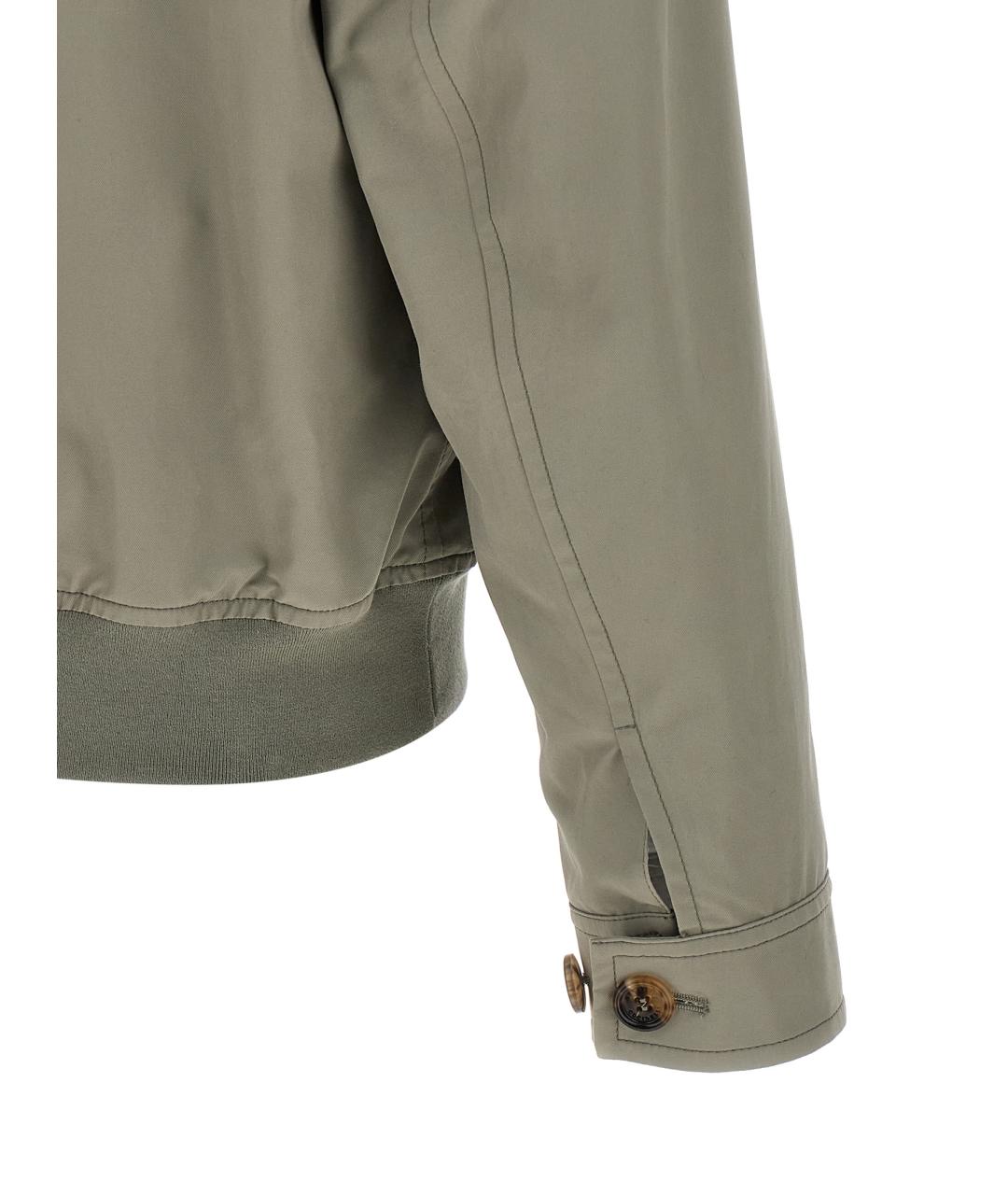 BRUNELLO CUCINELLI Зеленая хлопковая куртка, фото 4