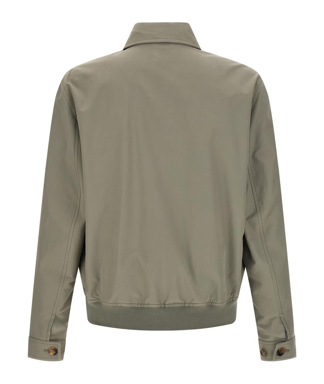 BRUNELLO CUCINELLI Зеленая хлопковая куртка, фото 2