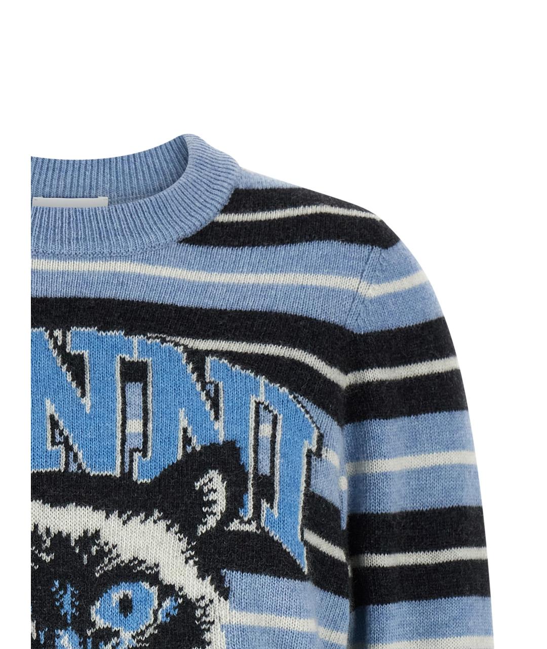 GANNI Голубой шерстяной кардиган, фото 3