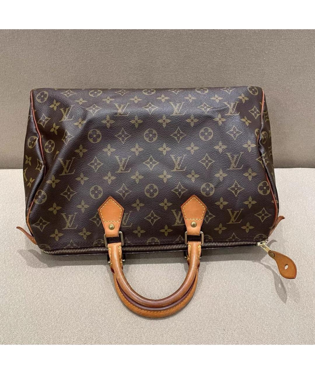 LOUIS VUITTON Коричневая сумка с короткими ручками, фото 2