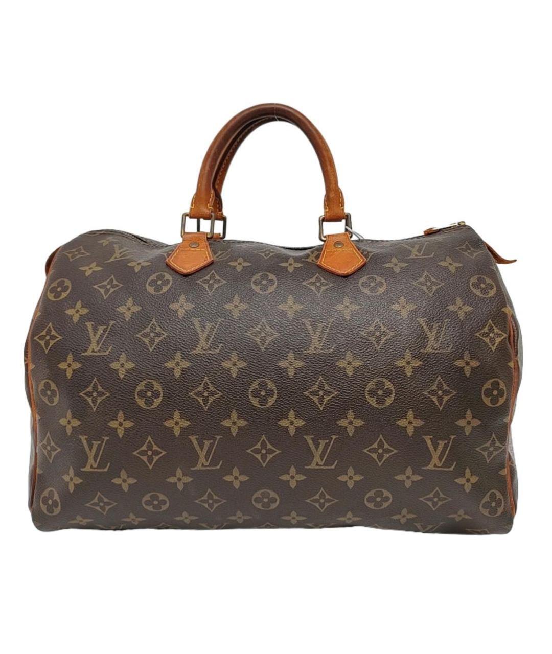 LOUIS VUITTON Коричневая сумка с короткими ручками, фото 5