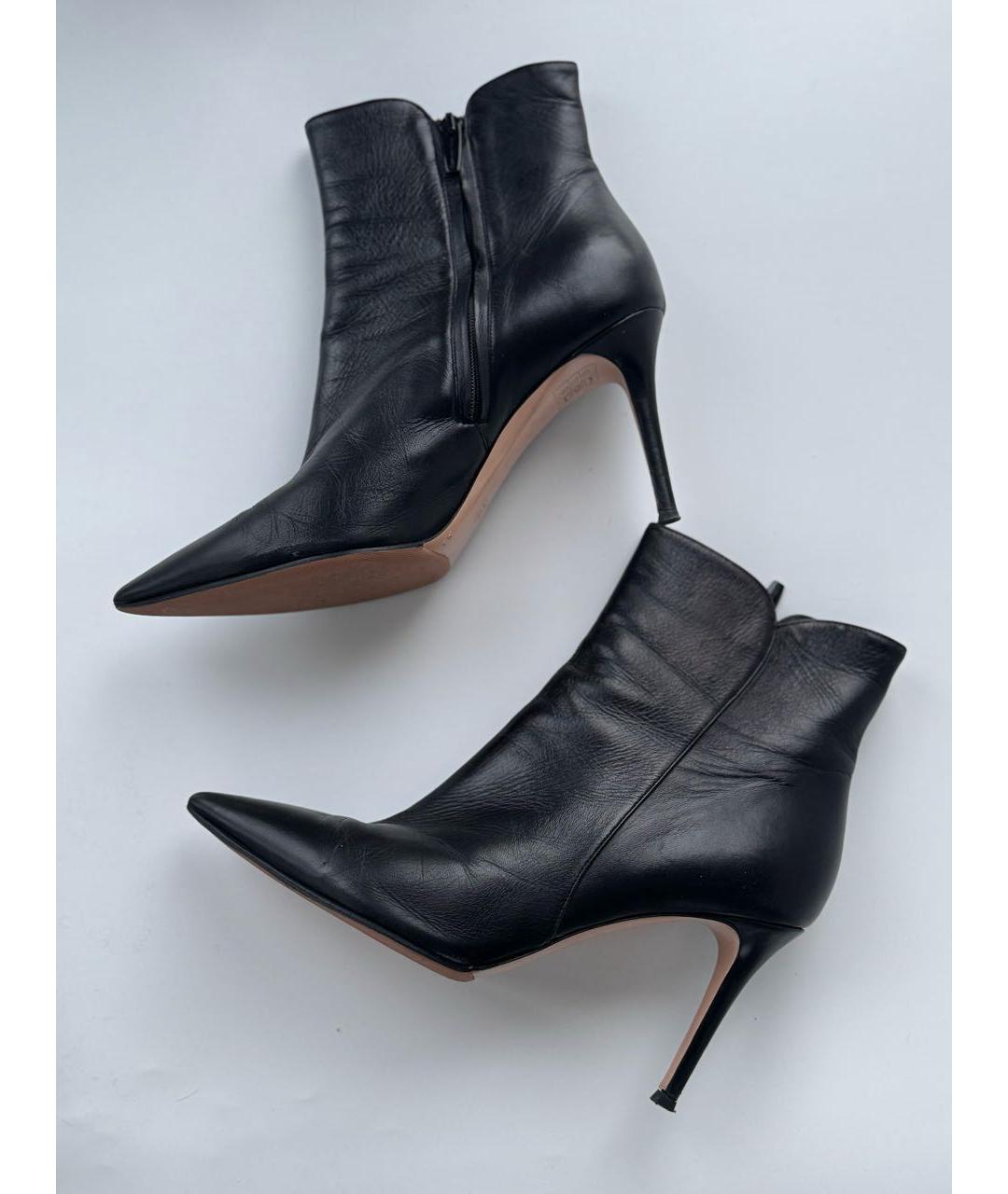 GIANVITO ROSSI Черные кожаные ботильоны, фото 6