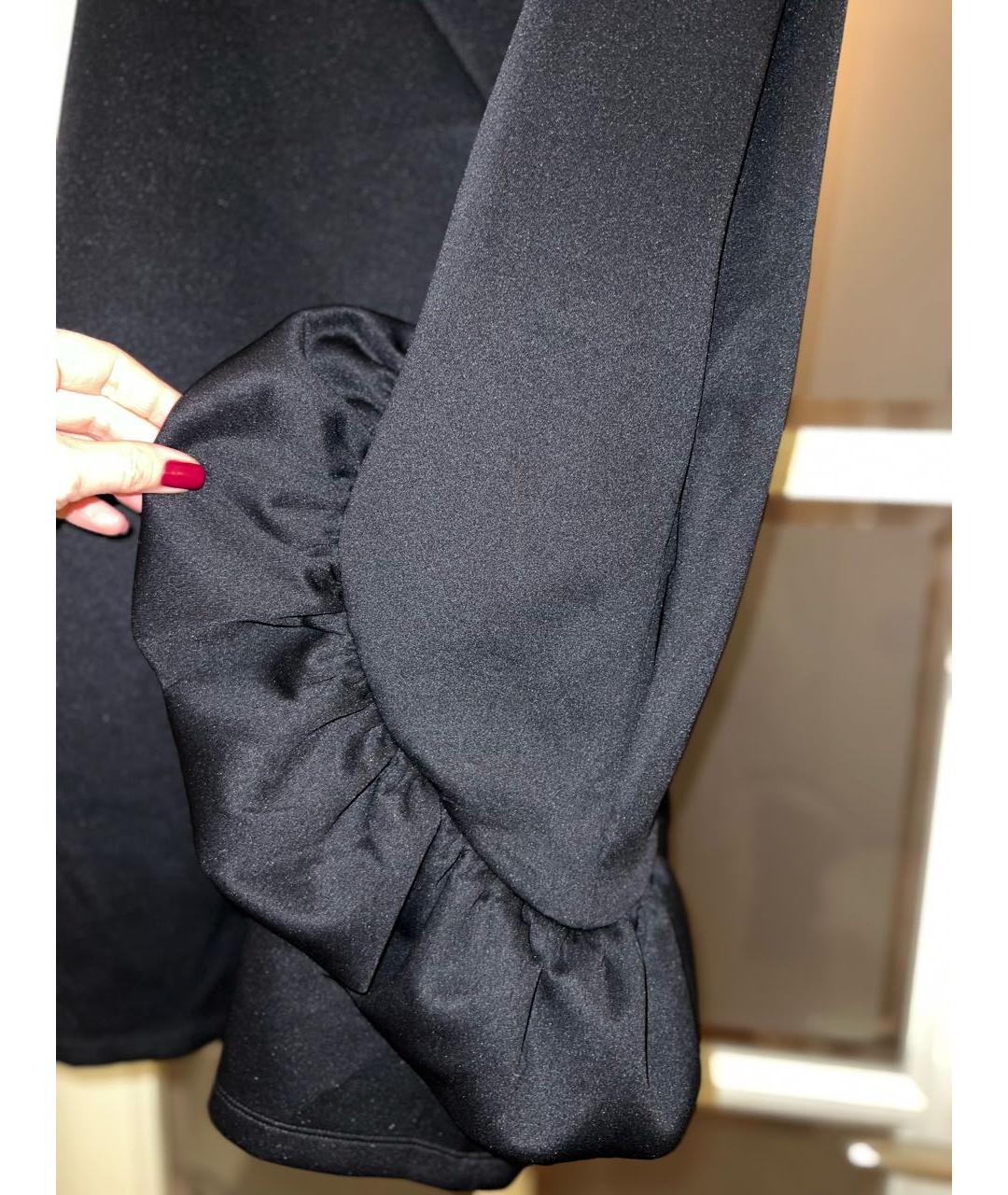 MM6 MAISON MARGIELA Черное полиэстеровое коктейльное платье, фото 4