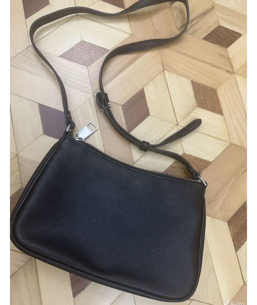 KARL LAGERFELD Черная сумка с короткими ручками из искусственной кожи, фото 4