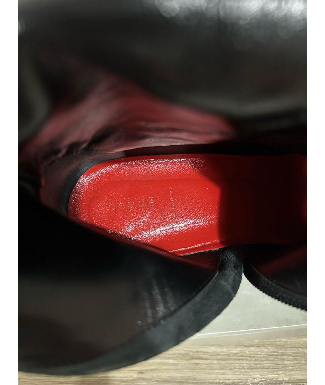 AEYDE Черные кожаные полусапоги, фото 3