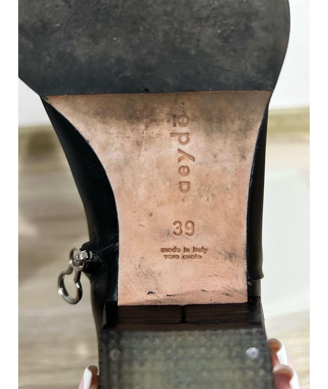 AEYDE Черные кожаные полусапоги, фото 6