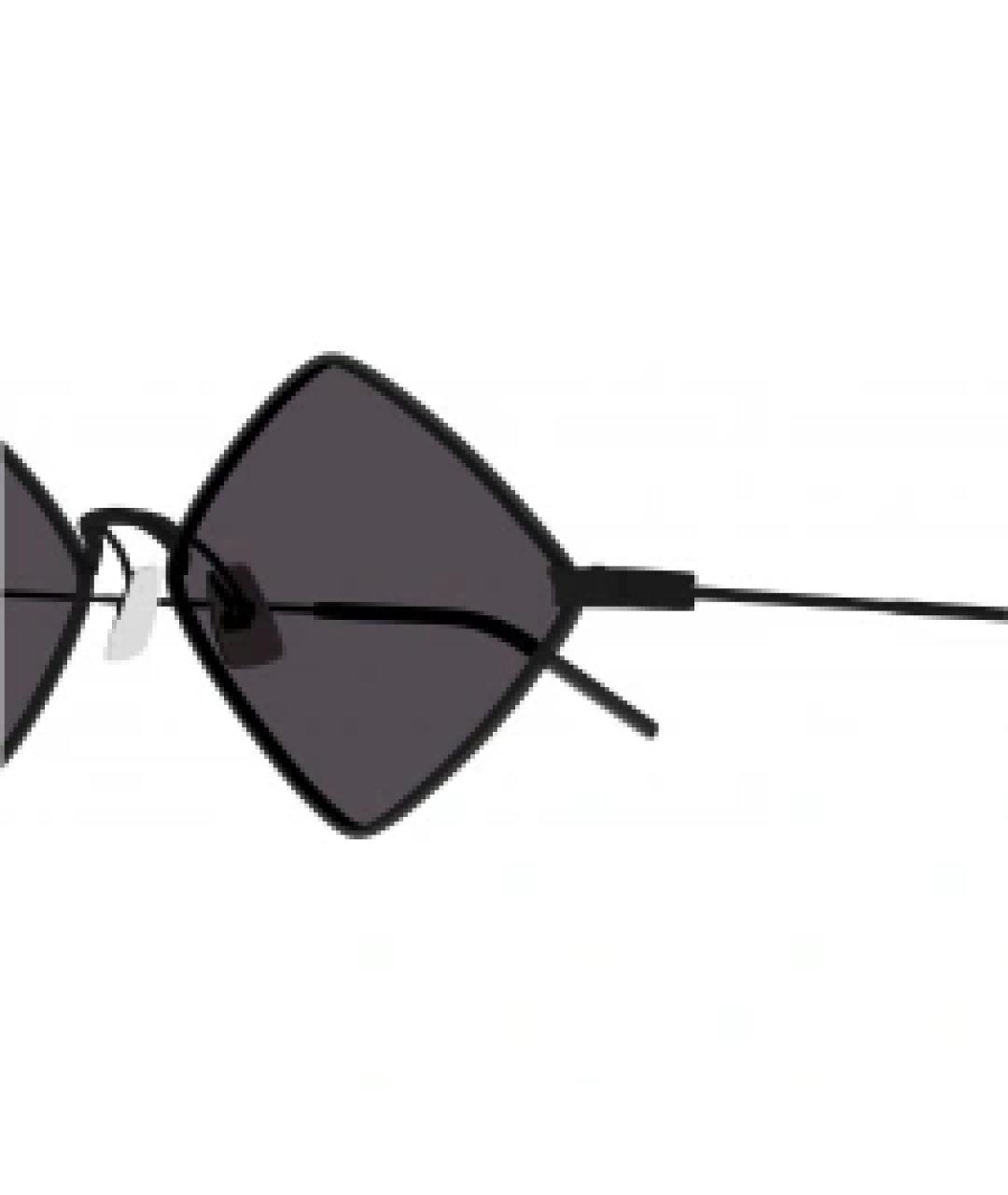 SAINT LAURENT Черные пластиковые солнцезащитные очки, фото 3