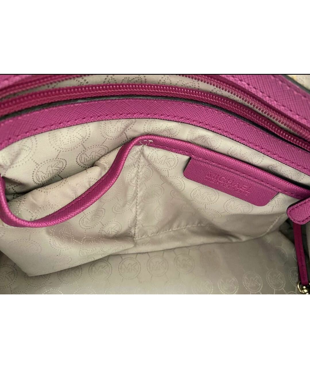 MICHAEL KORS Розовая кожаная сумка тоут, фото 3
