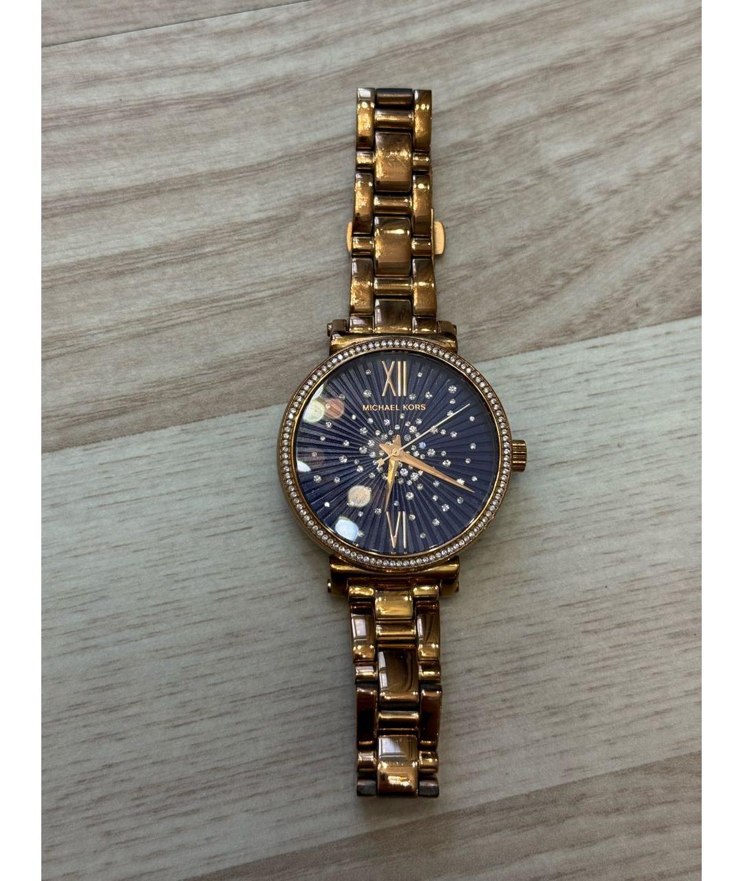 MICHAEL KORS Синие металлические часы, фото 7