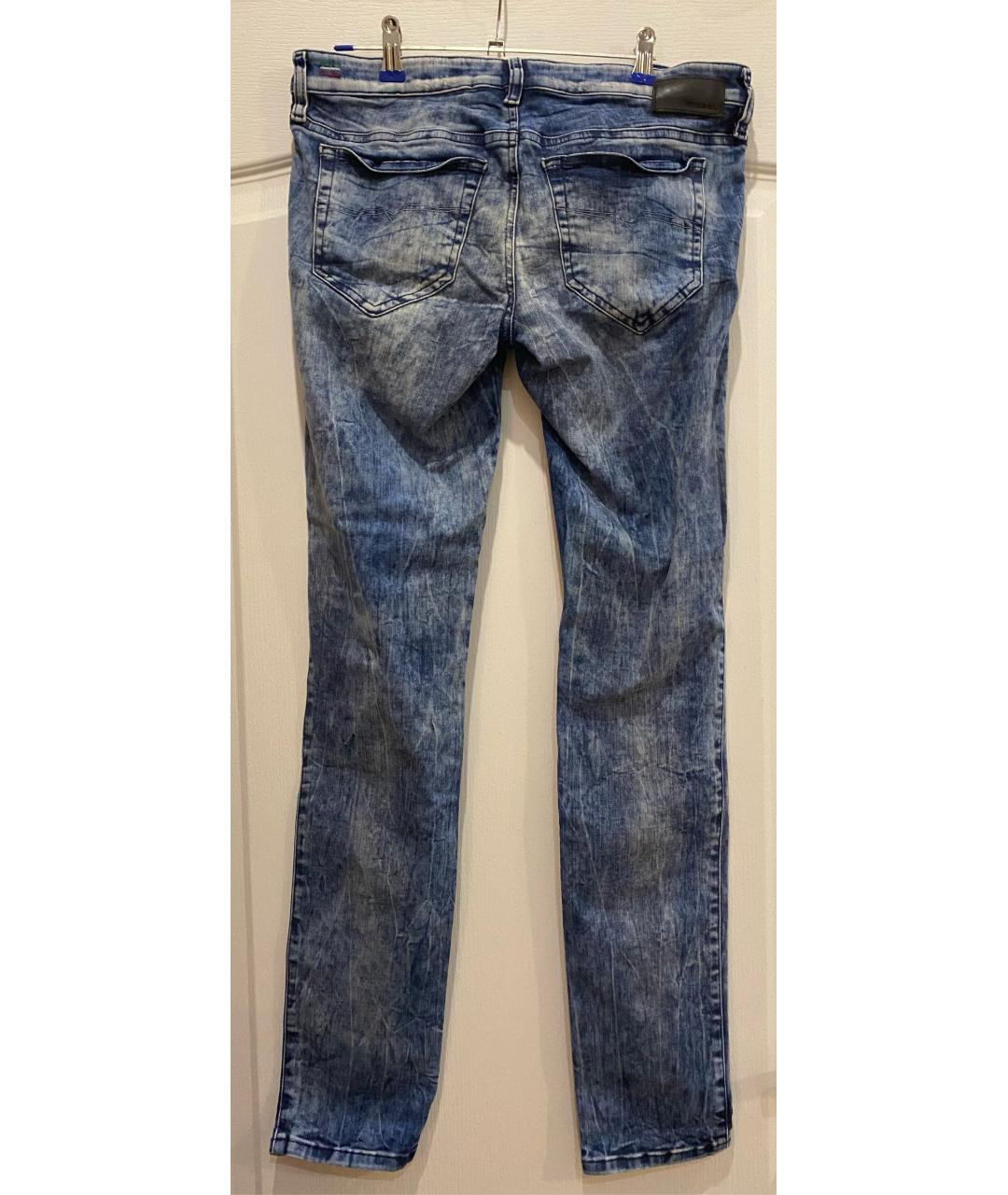 DIESEL Голубые хлопковые джинсы слим, фото 2