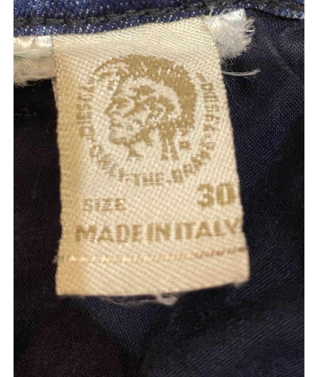 DIESEL Голубые хлопковые джинсы слим, фото 7