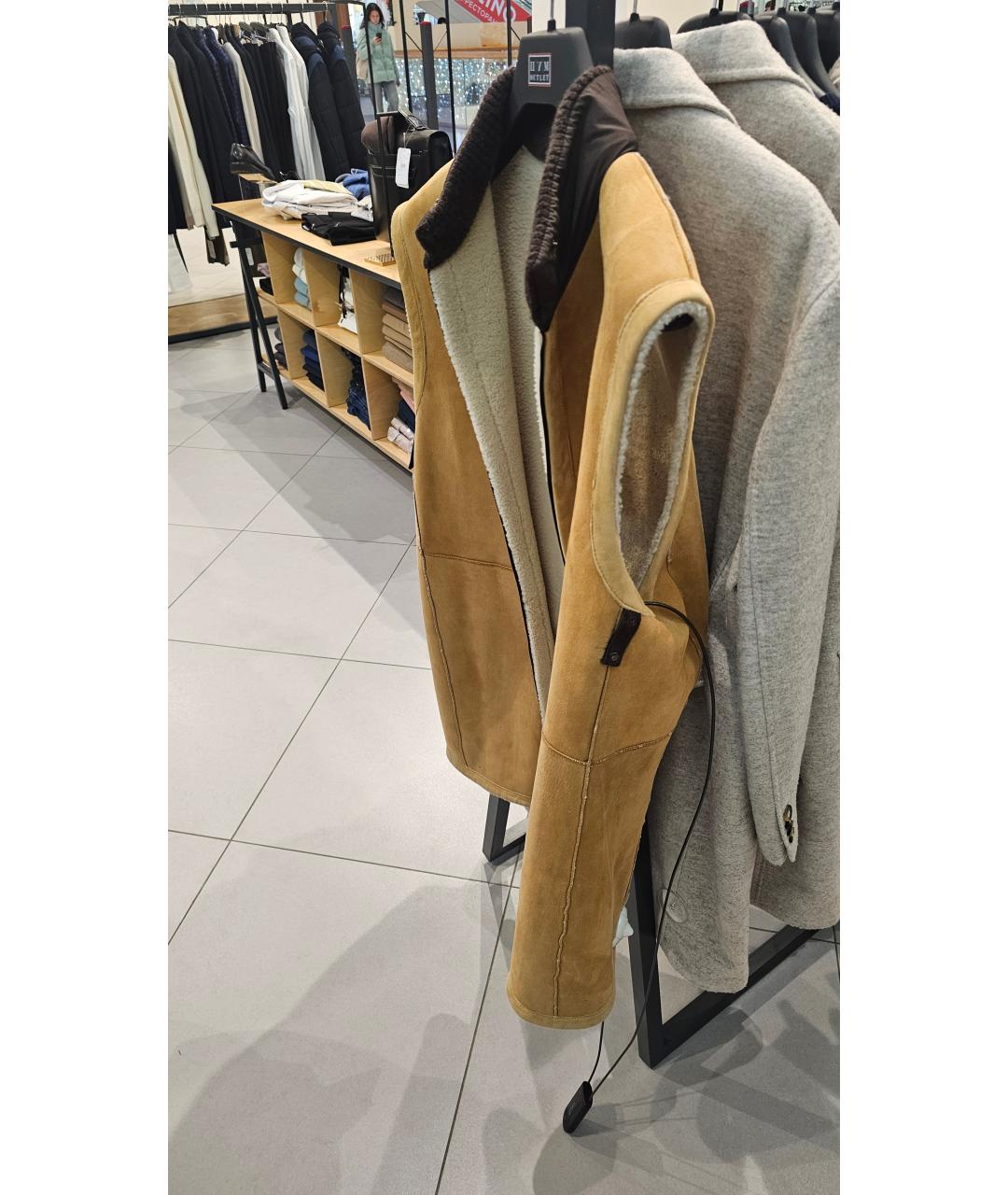 KITON Коричневое замшевое пальто, фото 2