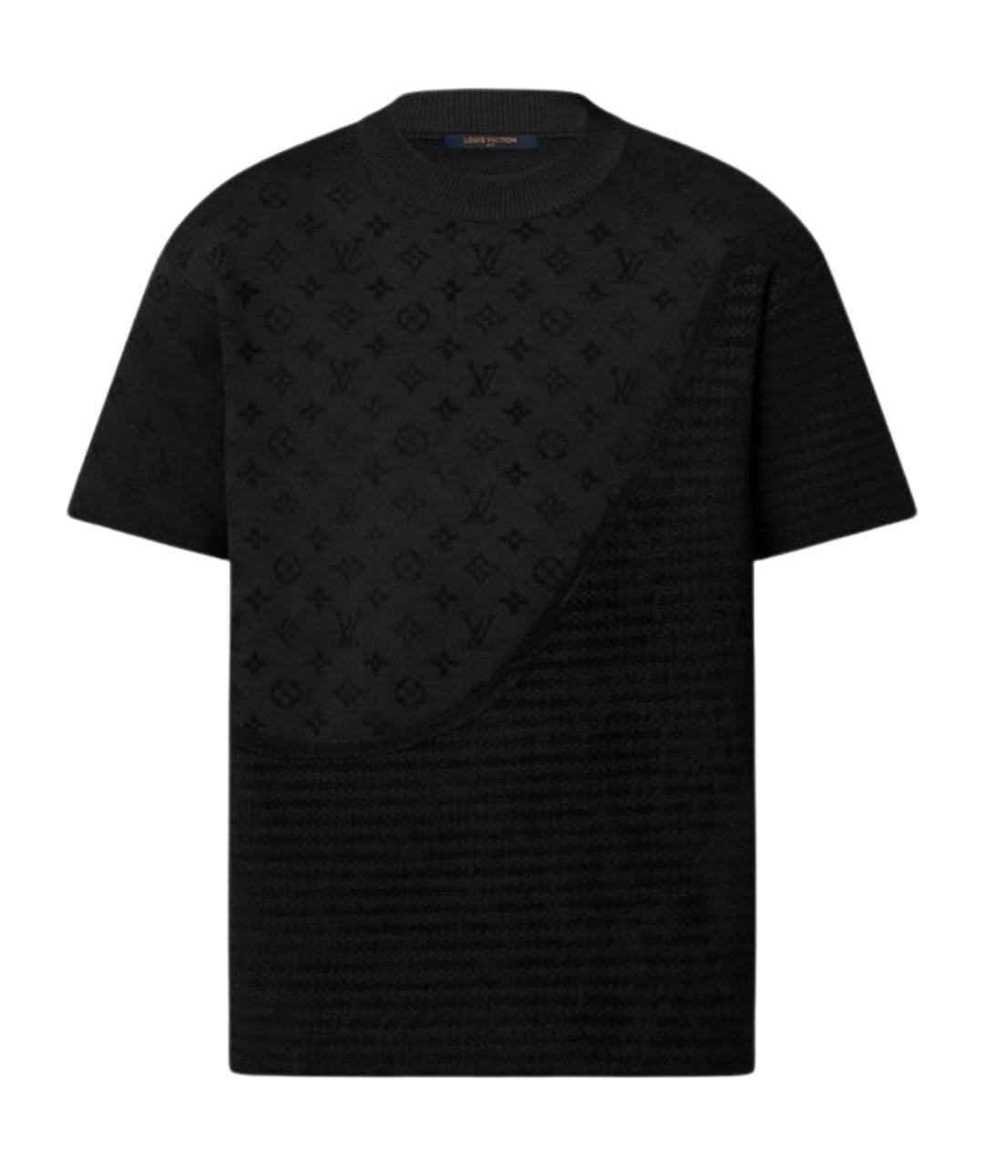 LOUIS VUITTON Черная хлопковая футболка, фото 1