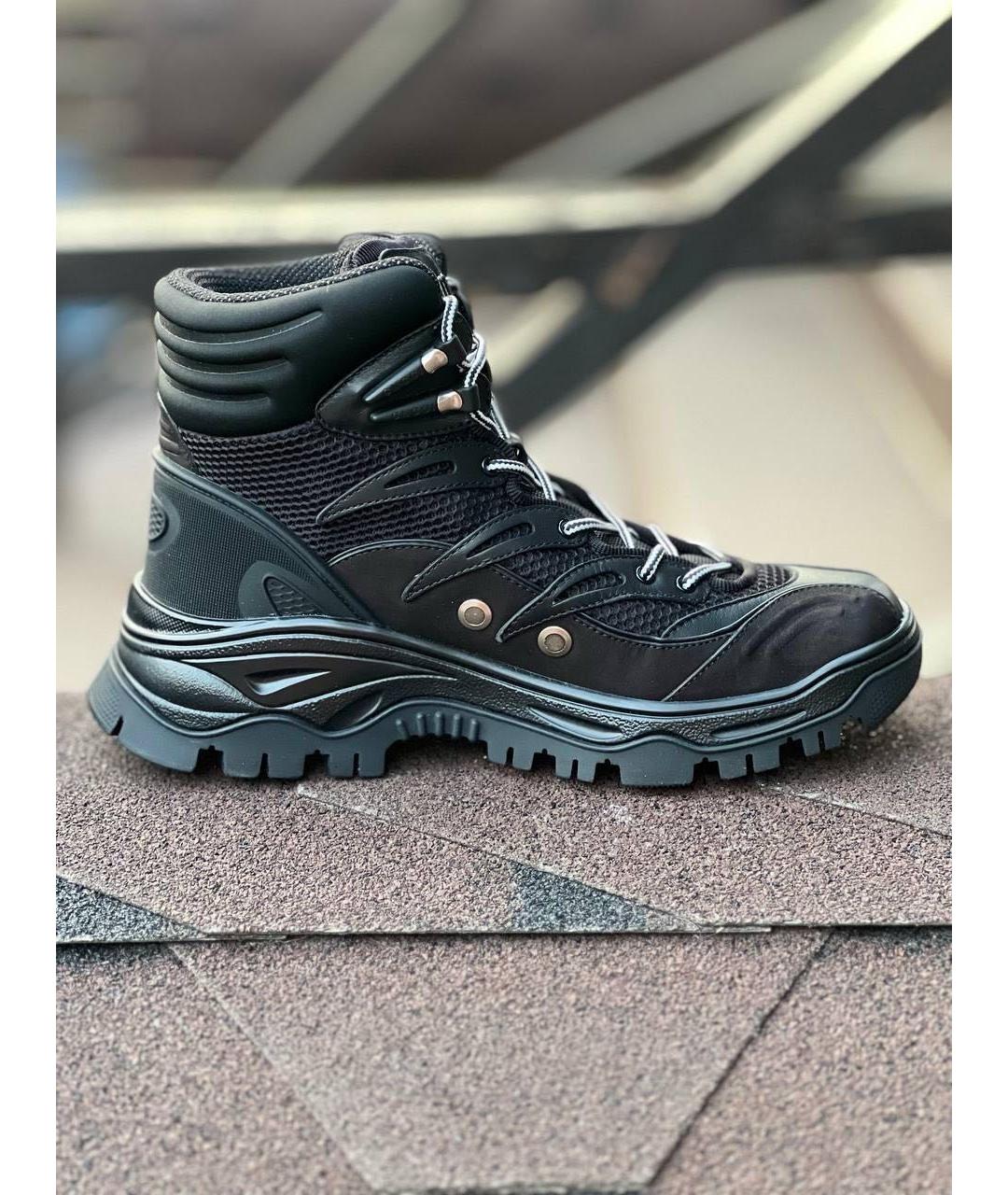 GUCCI Черные текстильные ботинки, фото 9