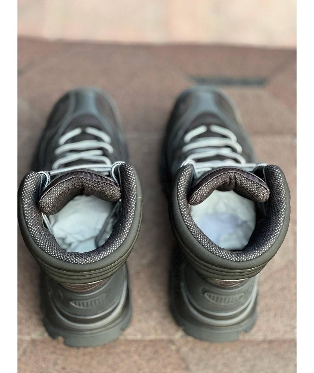 GUCCI Черные текстильные ботинки, фото 2