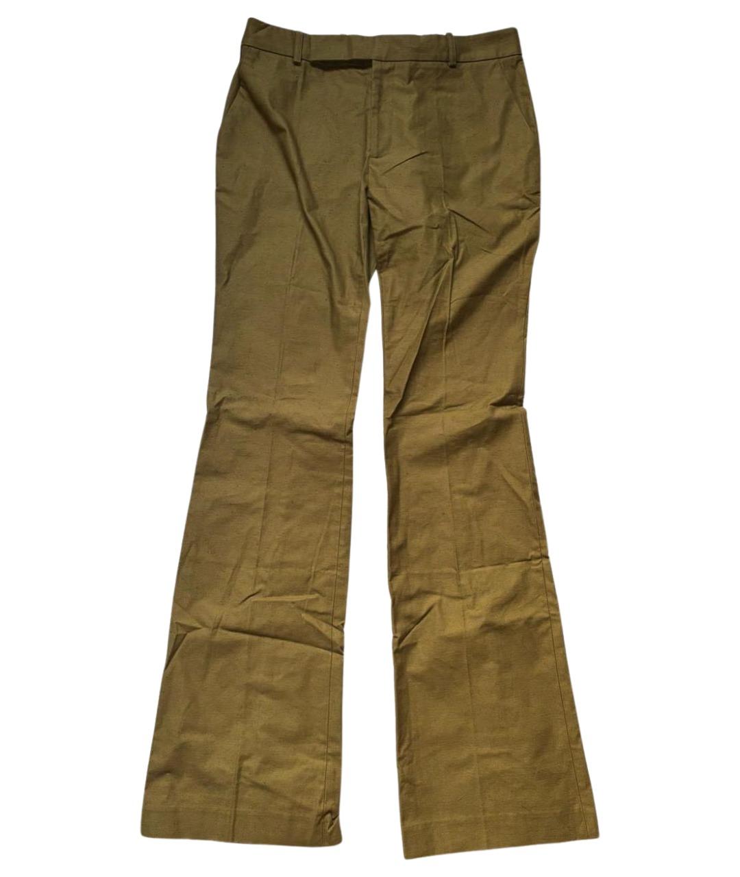 LUDOVIC DE SAINT SERNIN Зеленые хлопковые повседневные брюки, фото 1