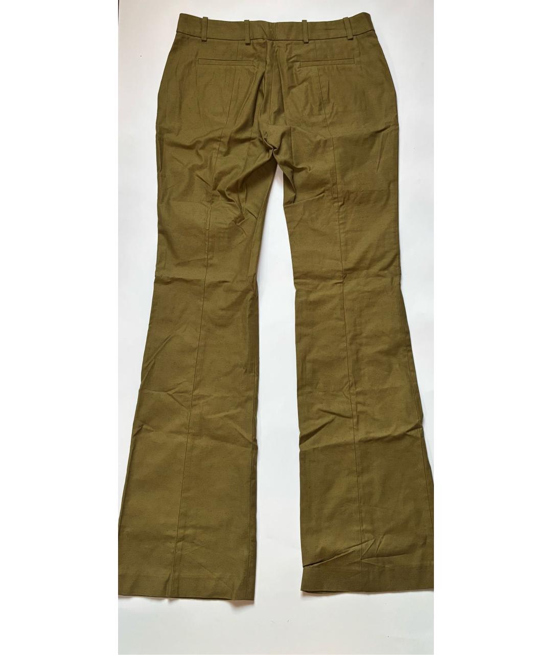 LUDOVIC DE SAINT SERNIN Зеленые хлопковые повседневные брюки, фото 2