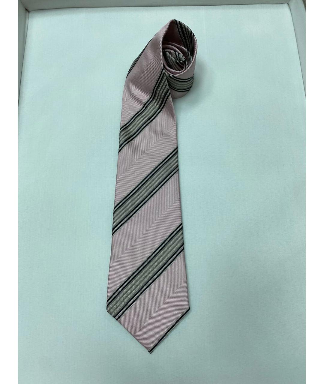 GUCCI Розовый шелковый галстук, фото 5