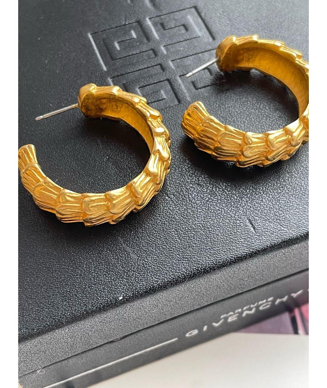 KARL LAGERFELD Золотые металлические серьги, фото 2