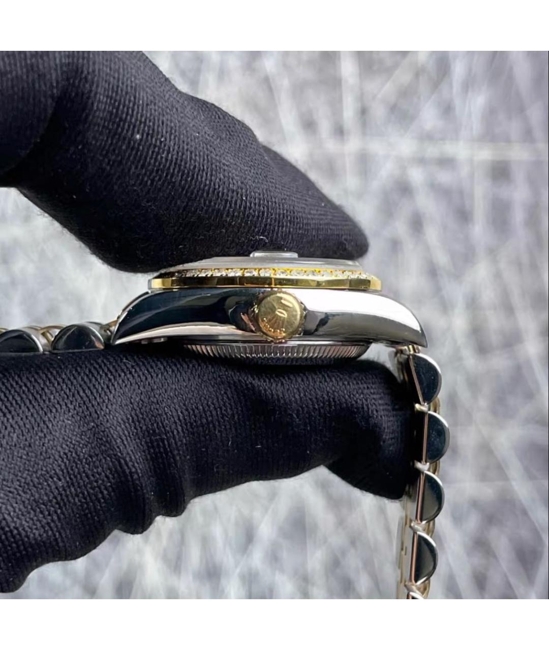 ROLEX Серебряные часы из желтого золота, фото 3