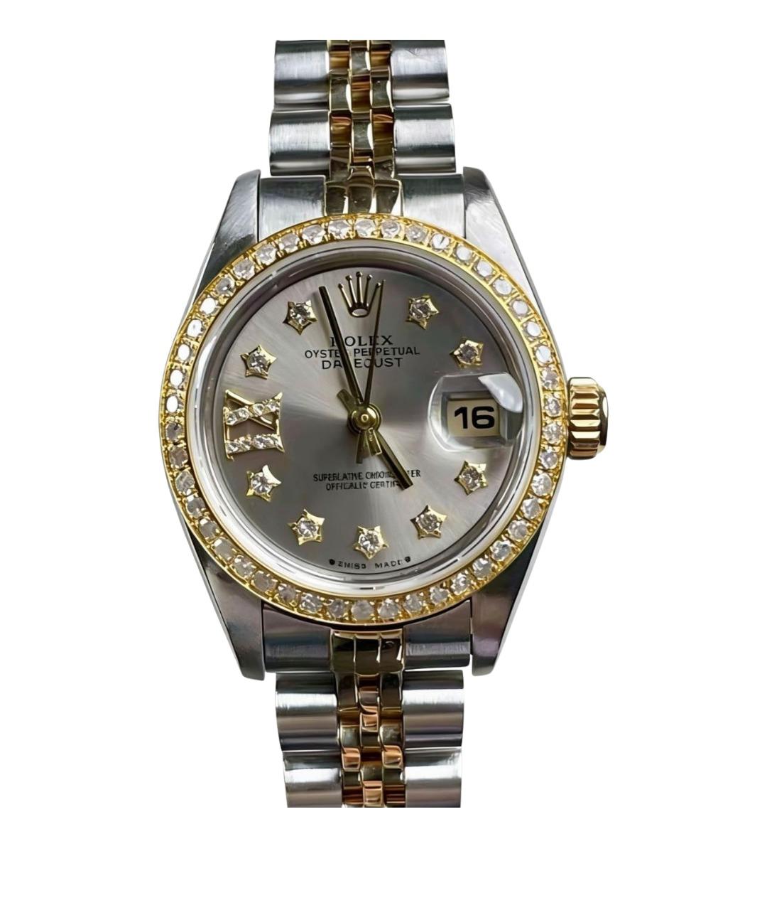 ROLEX Серебряные часы из желтого золота, фото 1