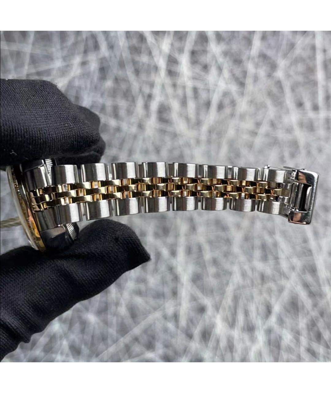 ROLEX Серебряные часы из желтого золота, фото 4