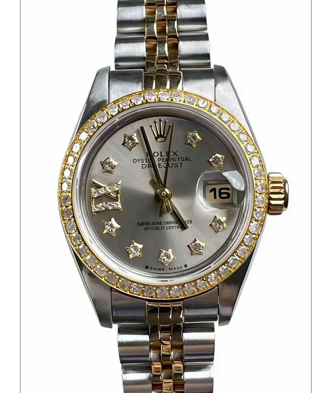 ROLEX Серебряные часы из желтого золота, фото 7