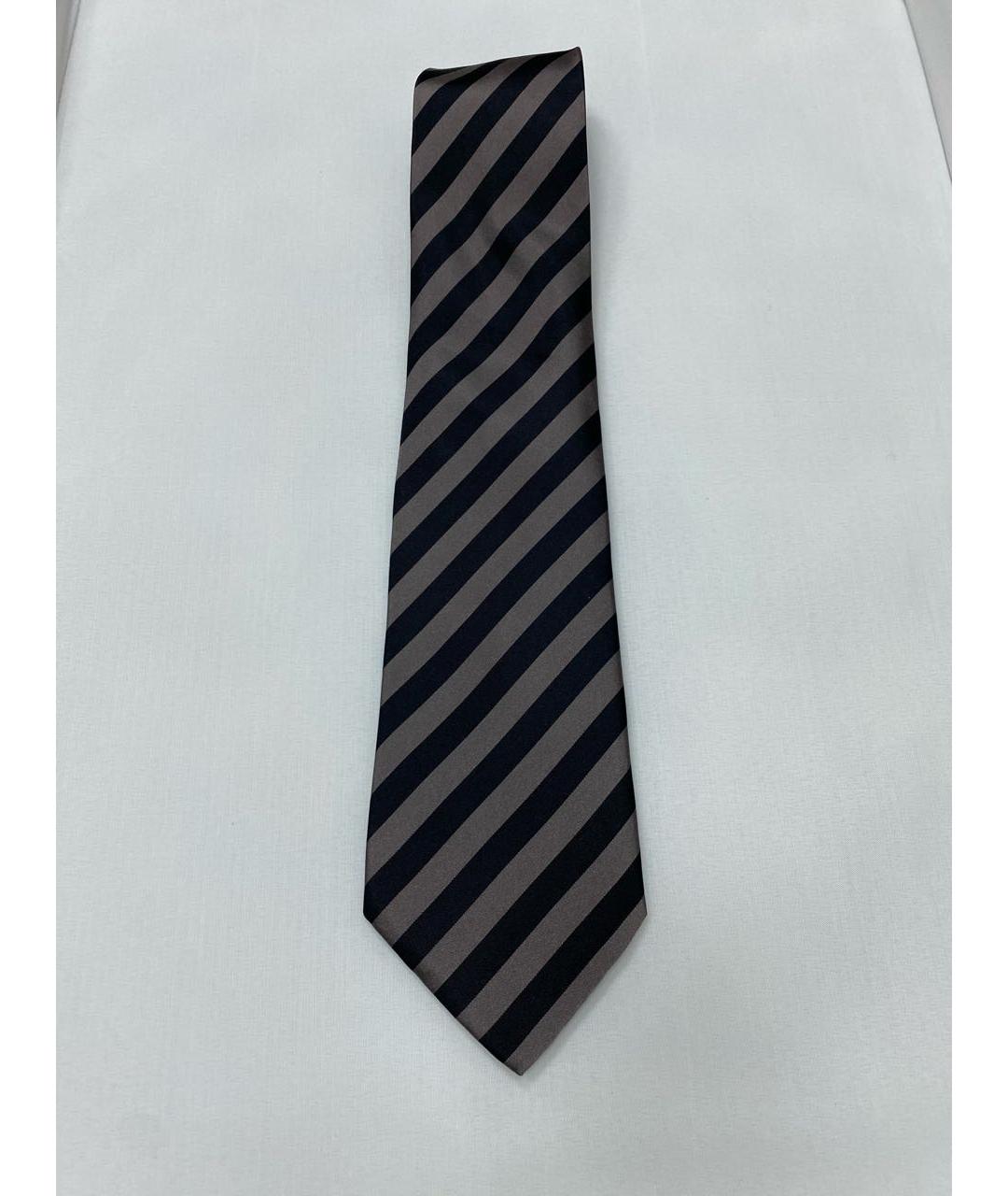 GUCCI Антрацитовый шелковый галстук, фото 5