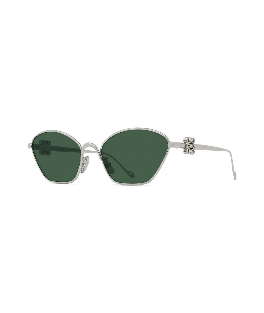 LOEWE Зеленые металлические солнцезащитные очки, фото 2