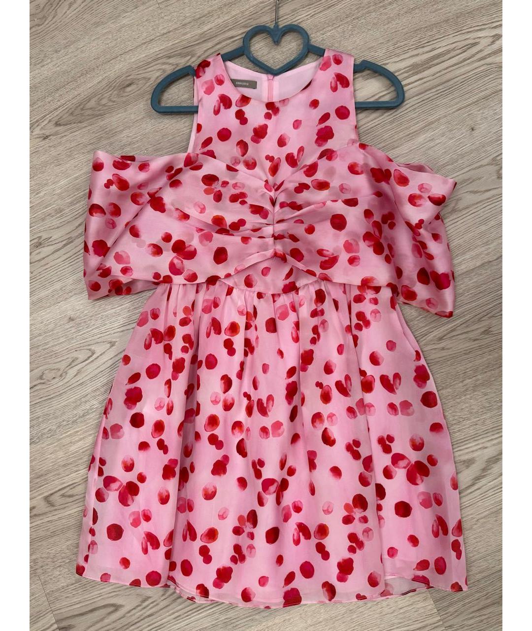 12 STOREEZ Розовое шелковое коктейльное платье, фото 4