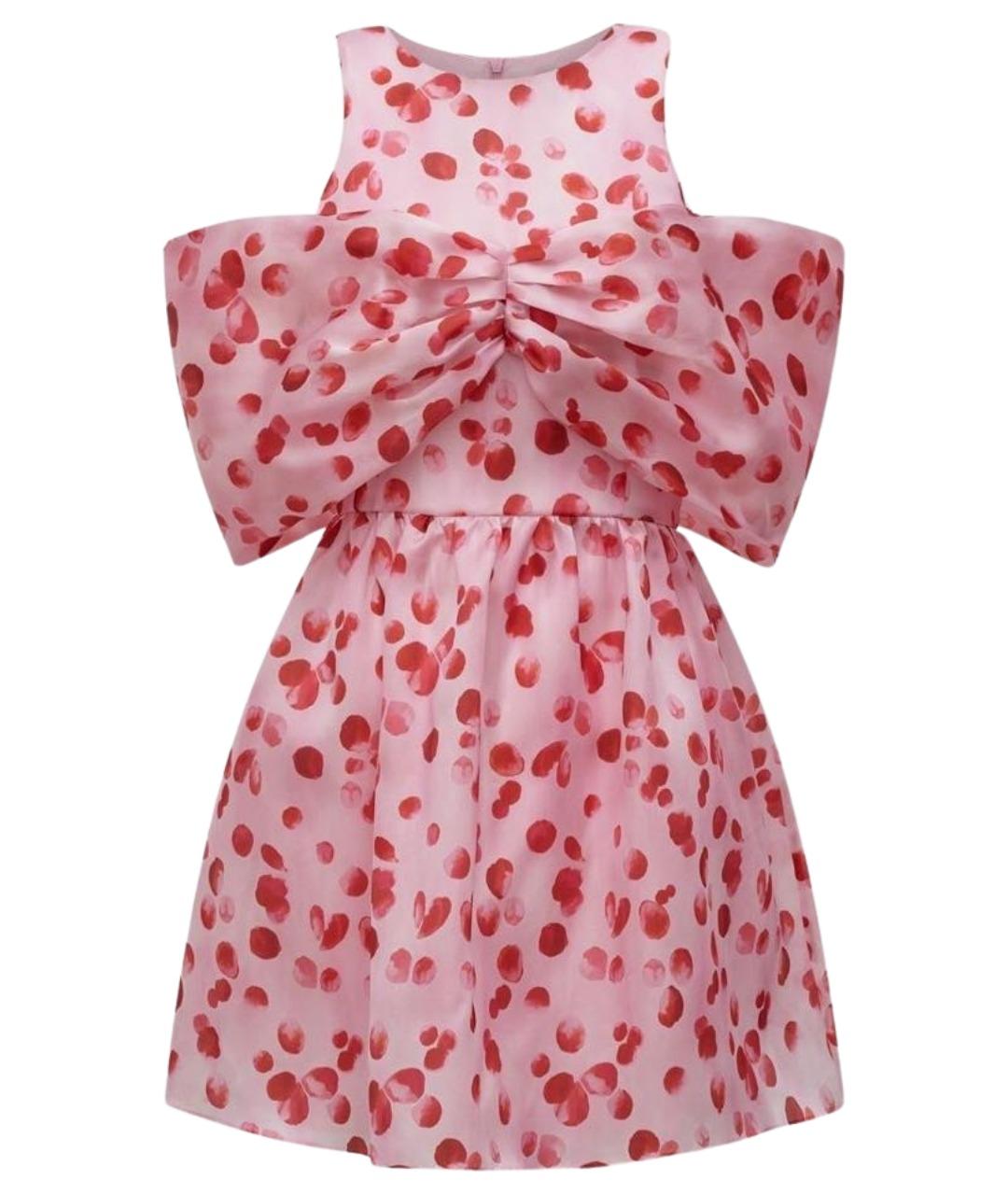 12 STOREEZ Розовое шелковое коктейльное платье, фото 1