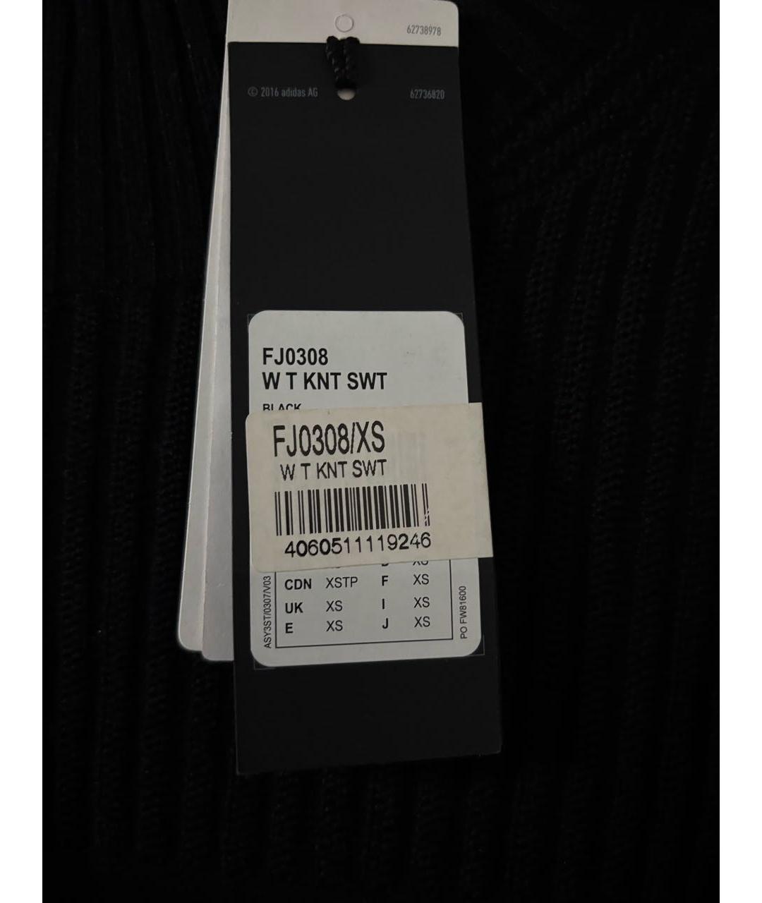 Y-3 Черный хлопковый джемпер / свитер, фото 6