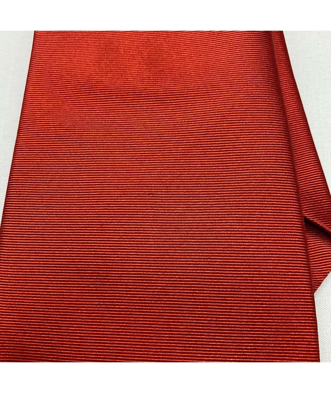 BOTTEGA VENETA Красный шелковый галстук, фото 4