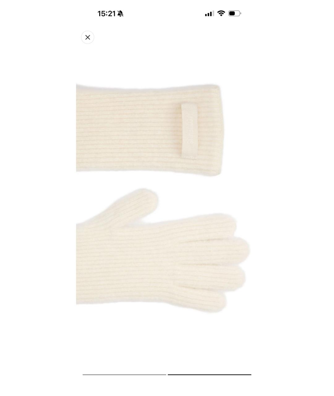 JACQUEMUS Бежевые шерстяные перчатки, фото 4