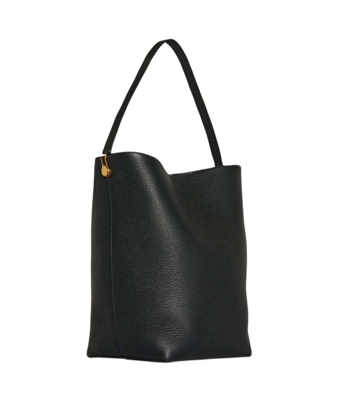 THE ROW Черная кожаная сумка через плечо, фото 2