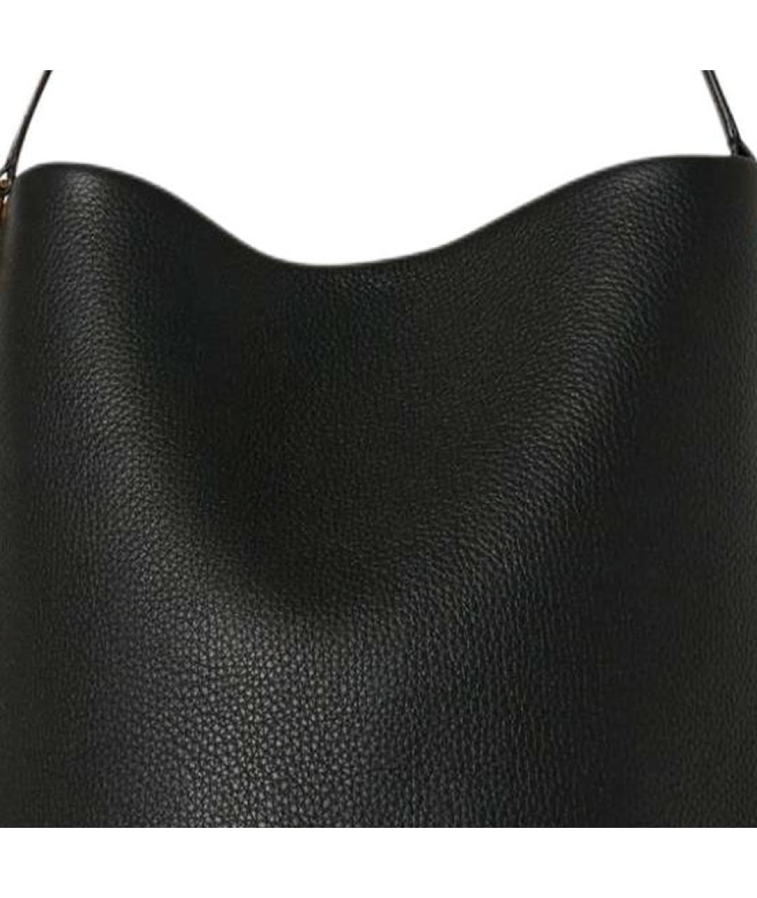 THE ROW Черная кожаная сумка через плечо, фото 4