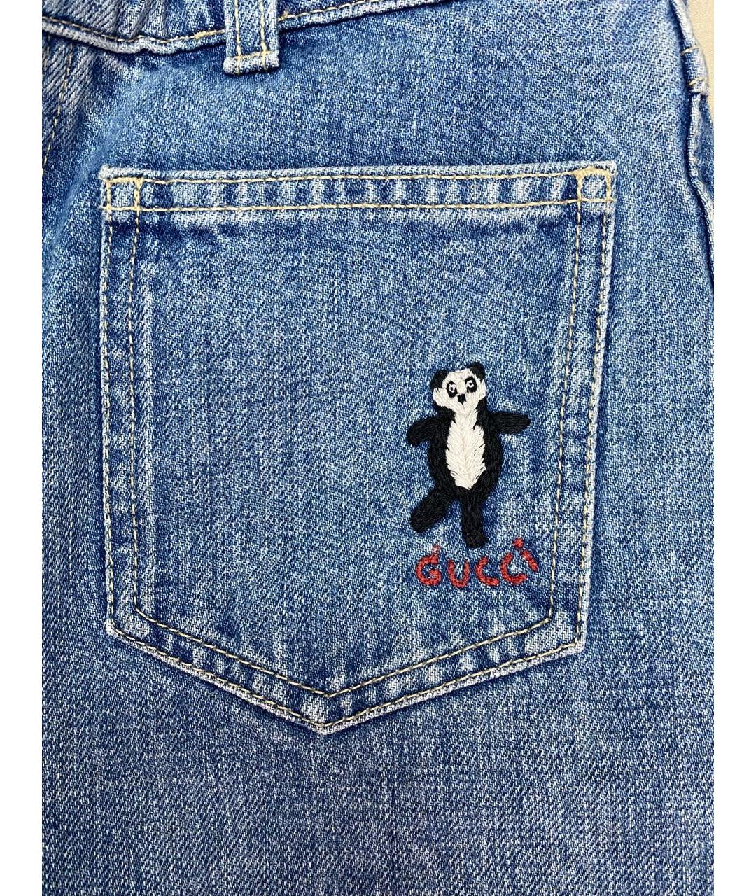 GUCCI Голубые деним детские джинсы, фото 6