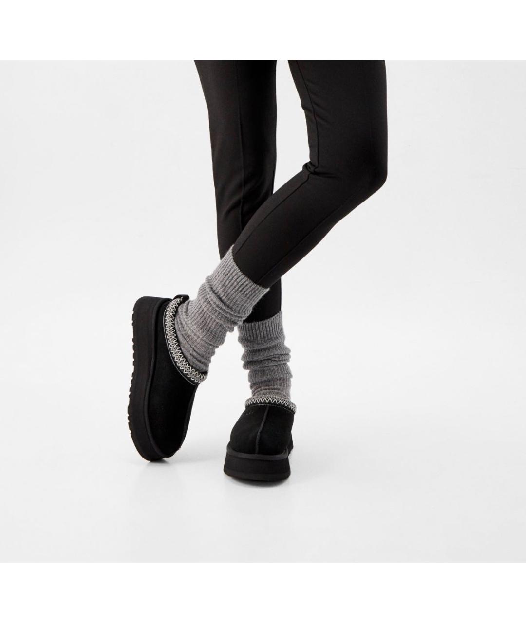 UGG AUSTRALIA Черные замшевые ботинки, фото 4