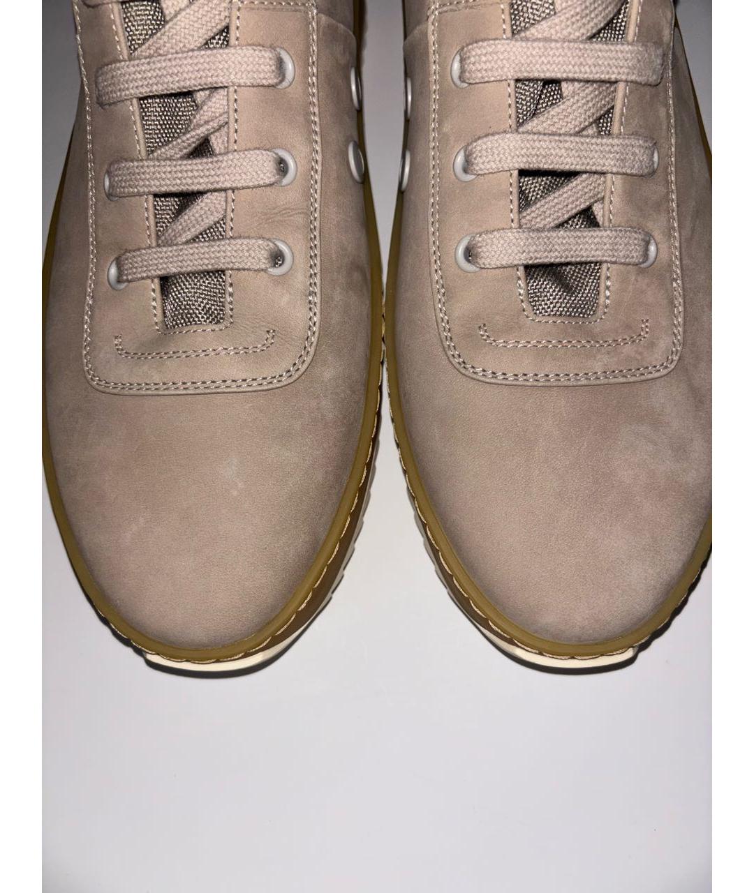 FEAR OF GOD Бежевые нубуковые высокие ботинки, фото 8