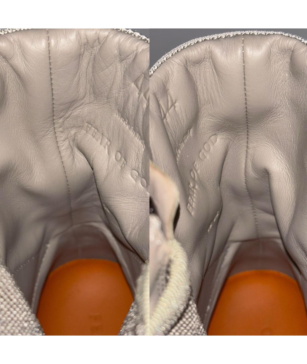 FEAR OF GOD Бежевые нубуковые высокие ботинки, фото 7