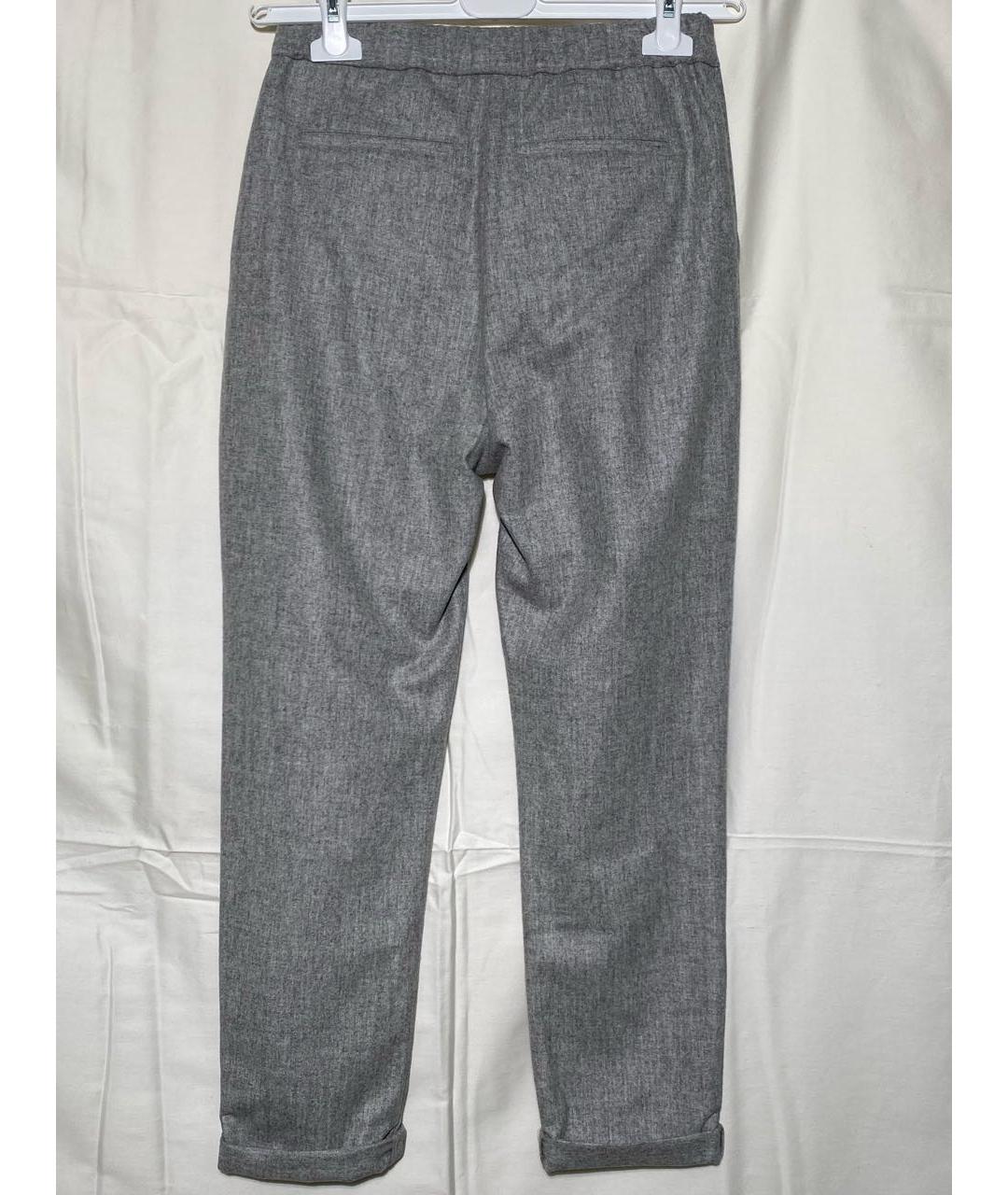 BRUNELLO CUCINELLI Серые кашемировые брюки и шорты, фото 2