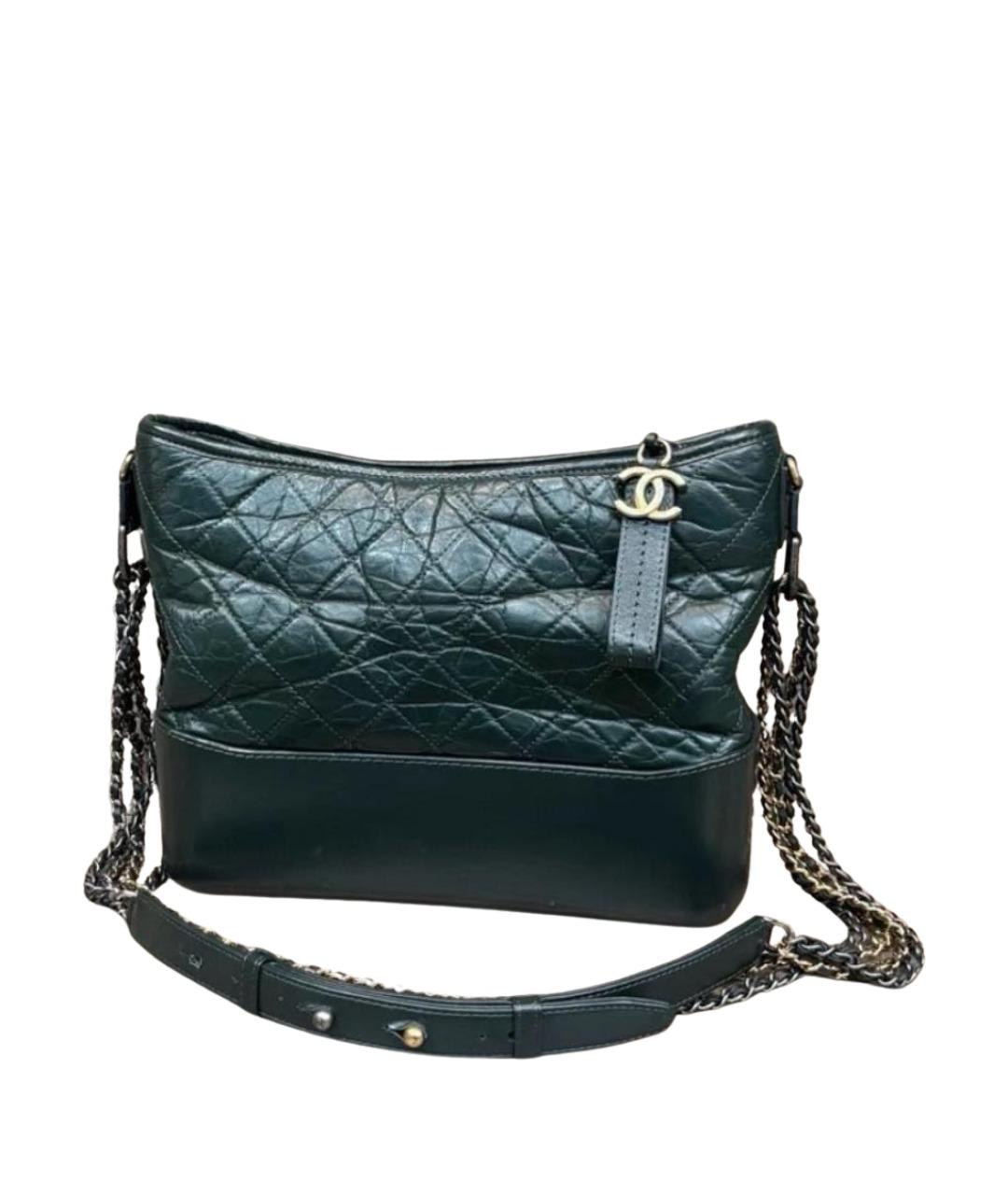 CHANEL Зеленая кожаная сумка через плечо, фото 1