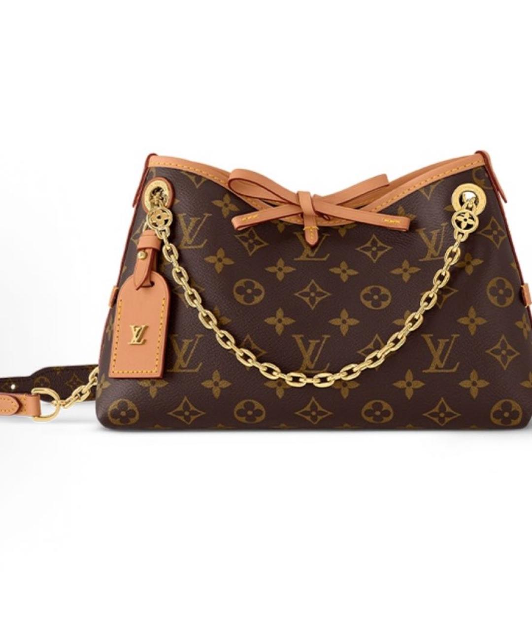 LOUIS VUITTON Коричневая сумка с короткими ручками, фото 4