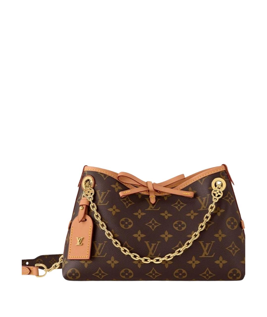 LOUIS VUITTON Коричневая сумка с короткими ручками, фото 1