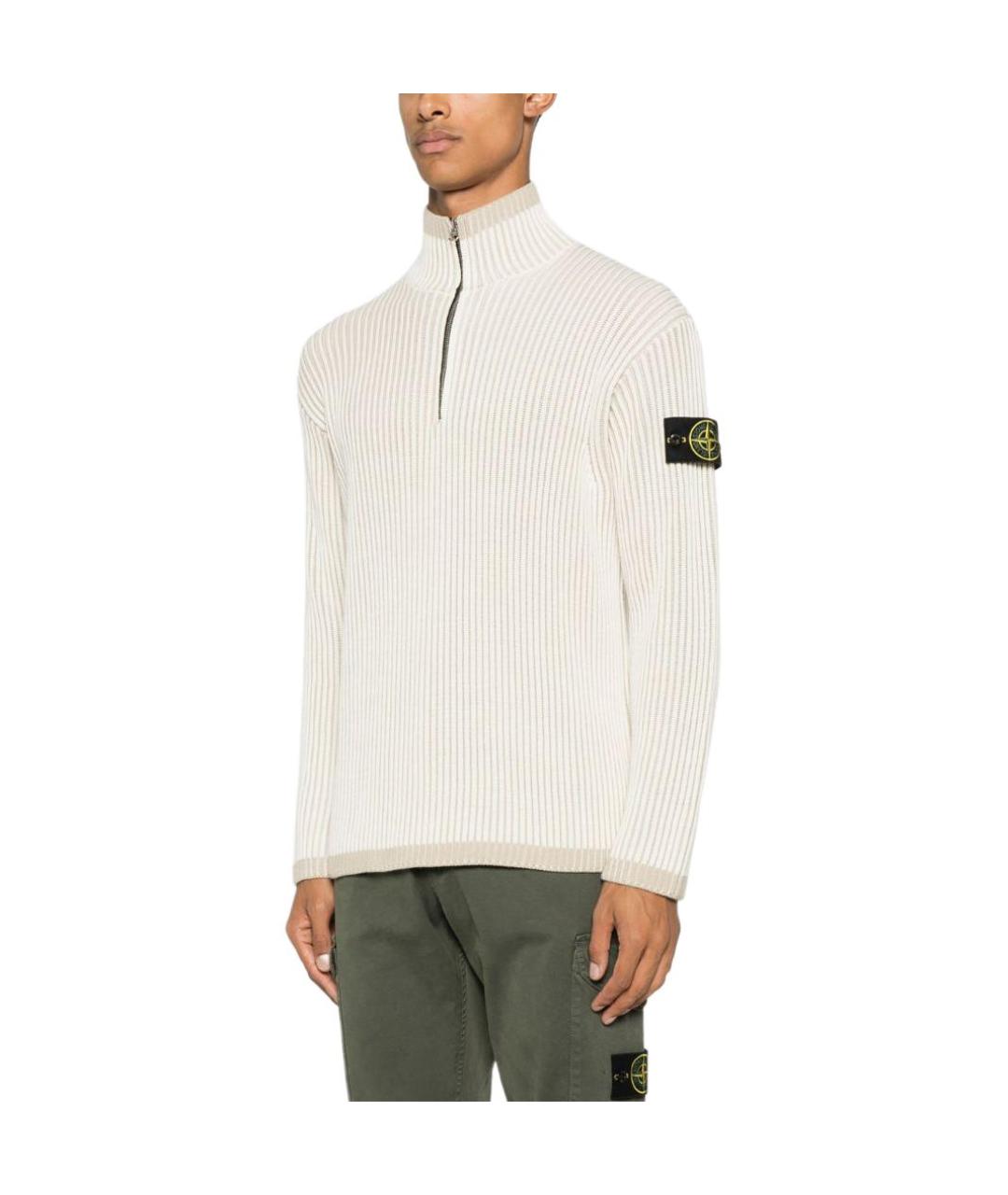 STONE ISLAND Бежевый джемпер / свитер, фото 4