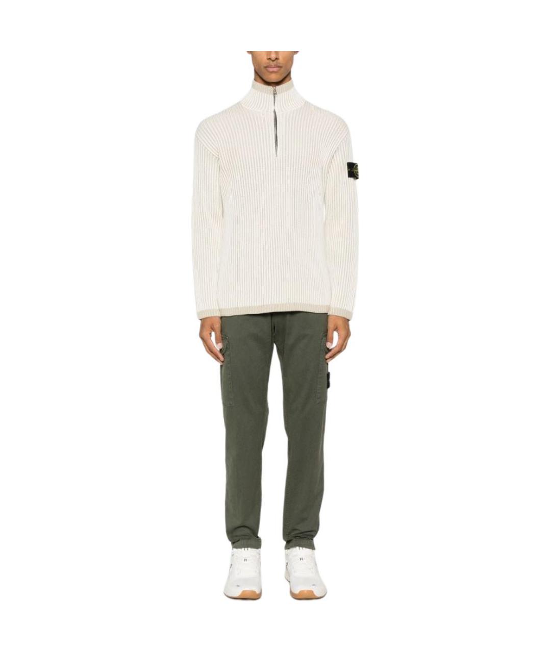 STONE ISLAND Бежевый джемпер / свитер, фото 3